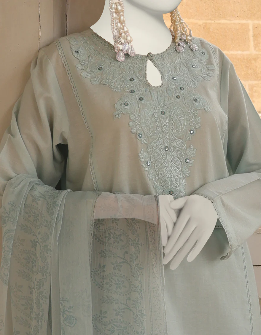 BLUE DYED 3PC STITCHED | JLAWN-S-24-410/S DHA - Image 2