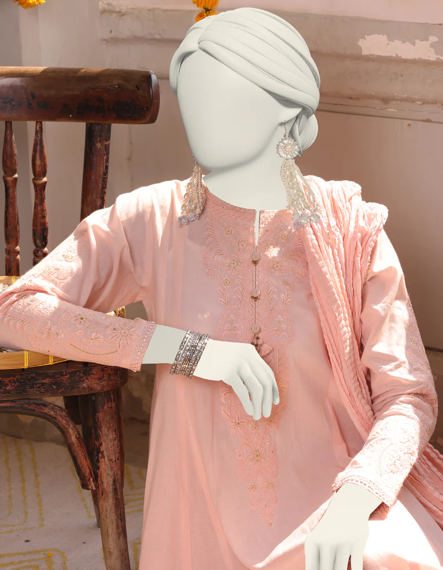 PINK LAWN 3PC STITCHED | JLAWN-S-24-413/S LUC - Image 3