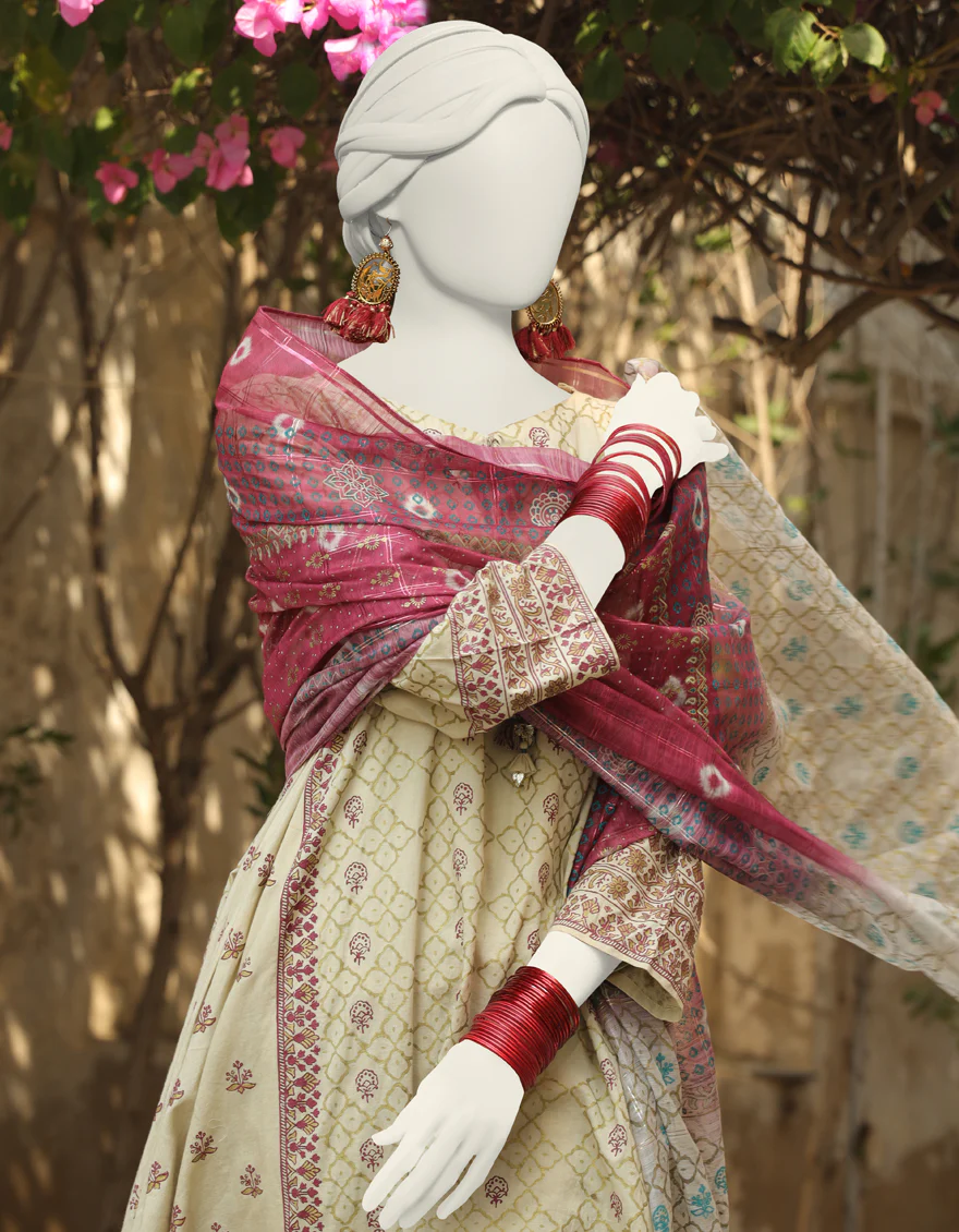BROWN LAWN 3PC STITCHED | JLAWN-S-24-443/S BAN - Image 3