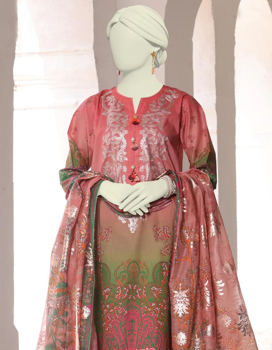 MULTICOLOR LAWN 3PC UNSTITCHED | JLAWN-S-24-461 RUNG O ROGHAN-01 - Image 3