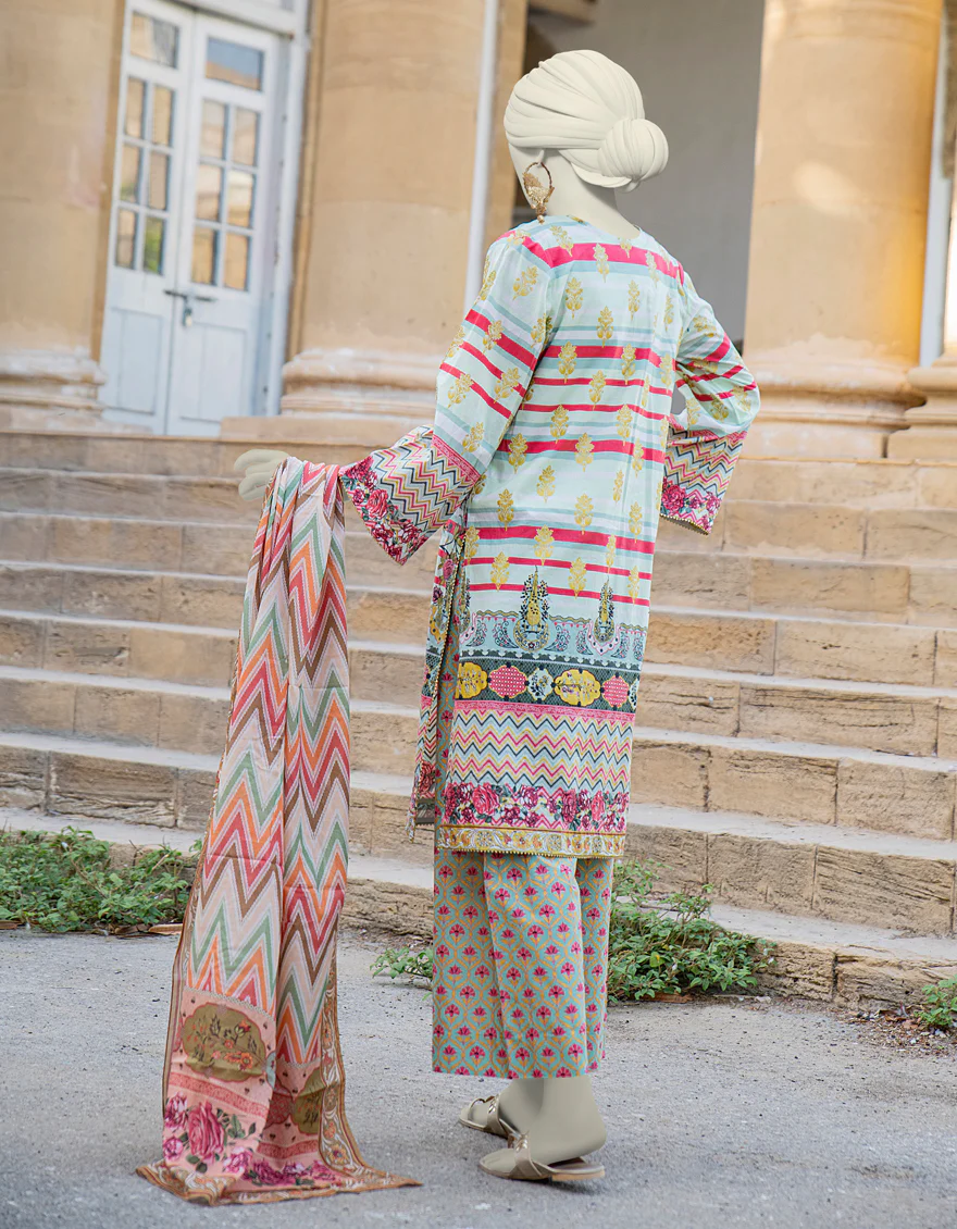 MULTICOLOR LAWN 3PC STITCHED | JLAWN-S-24-464/S ROYAL PASTEL-04 - Image 2