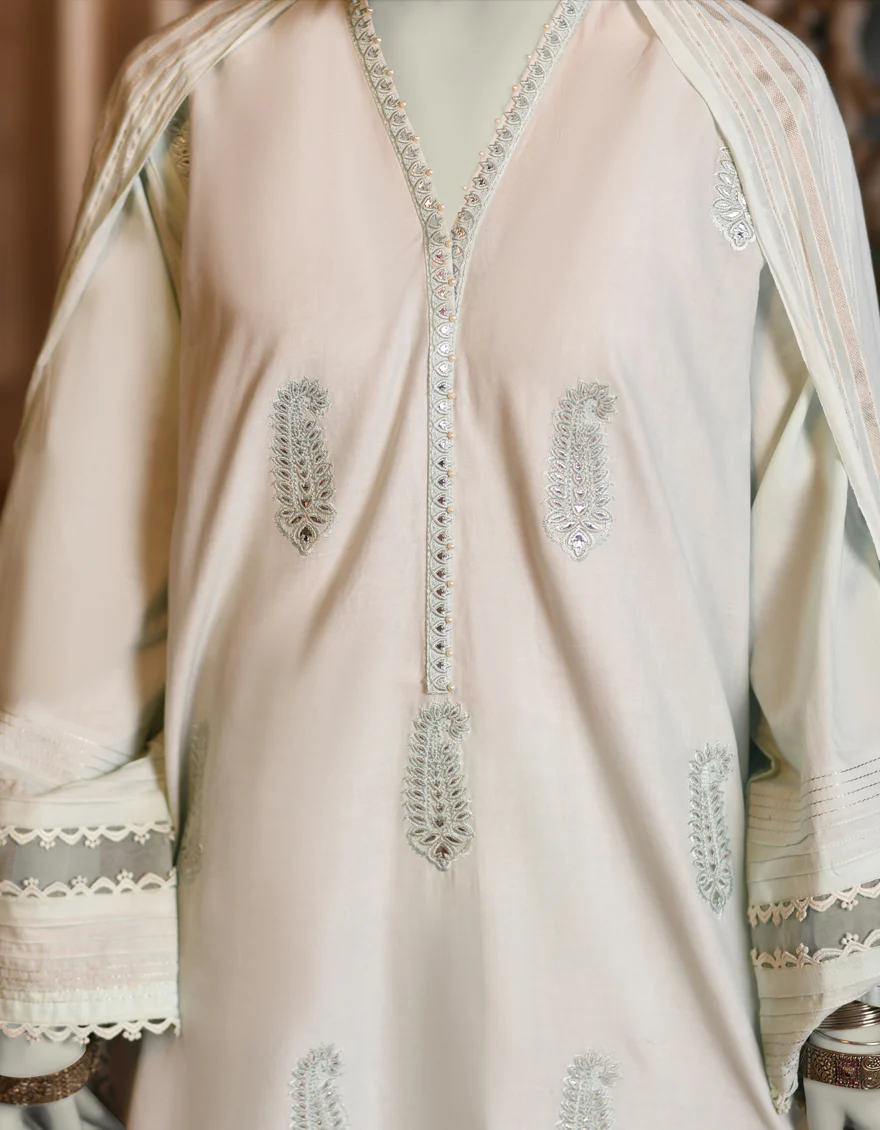 BLUE LAWN 3PC STITCHED | JLAWN-S-25-034/S CHAMPA PANI-4 - Image 3