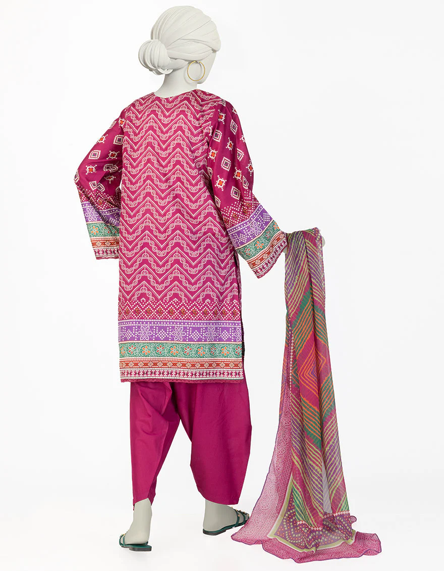 PURPLE LAWN 3PC STITCHED | JLAWN-S-25-078/S CHUNRI-6 - Image 2