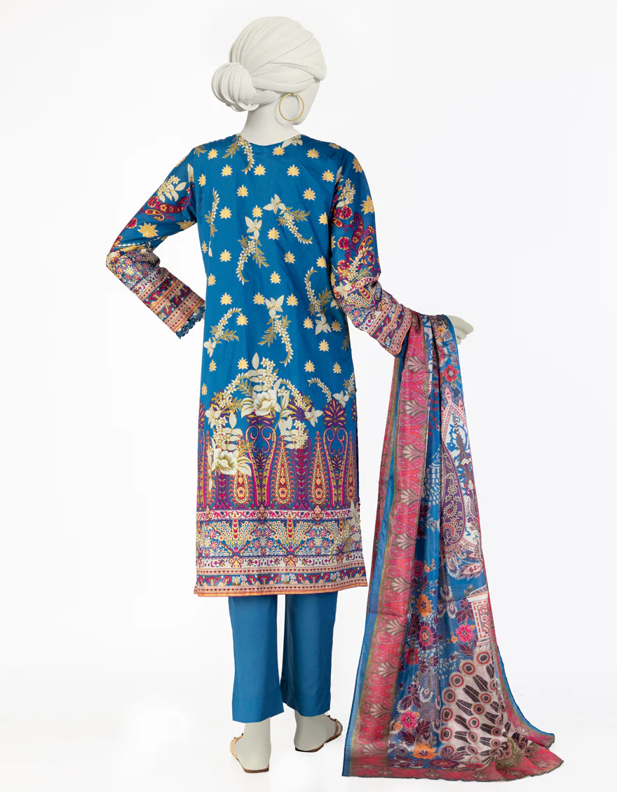 BLUE LAWN 3PC STITCHED | JLAWN-S-25-081/S ETRO-1 - Image 2