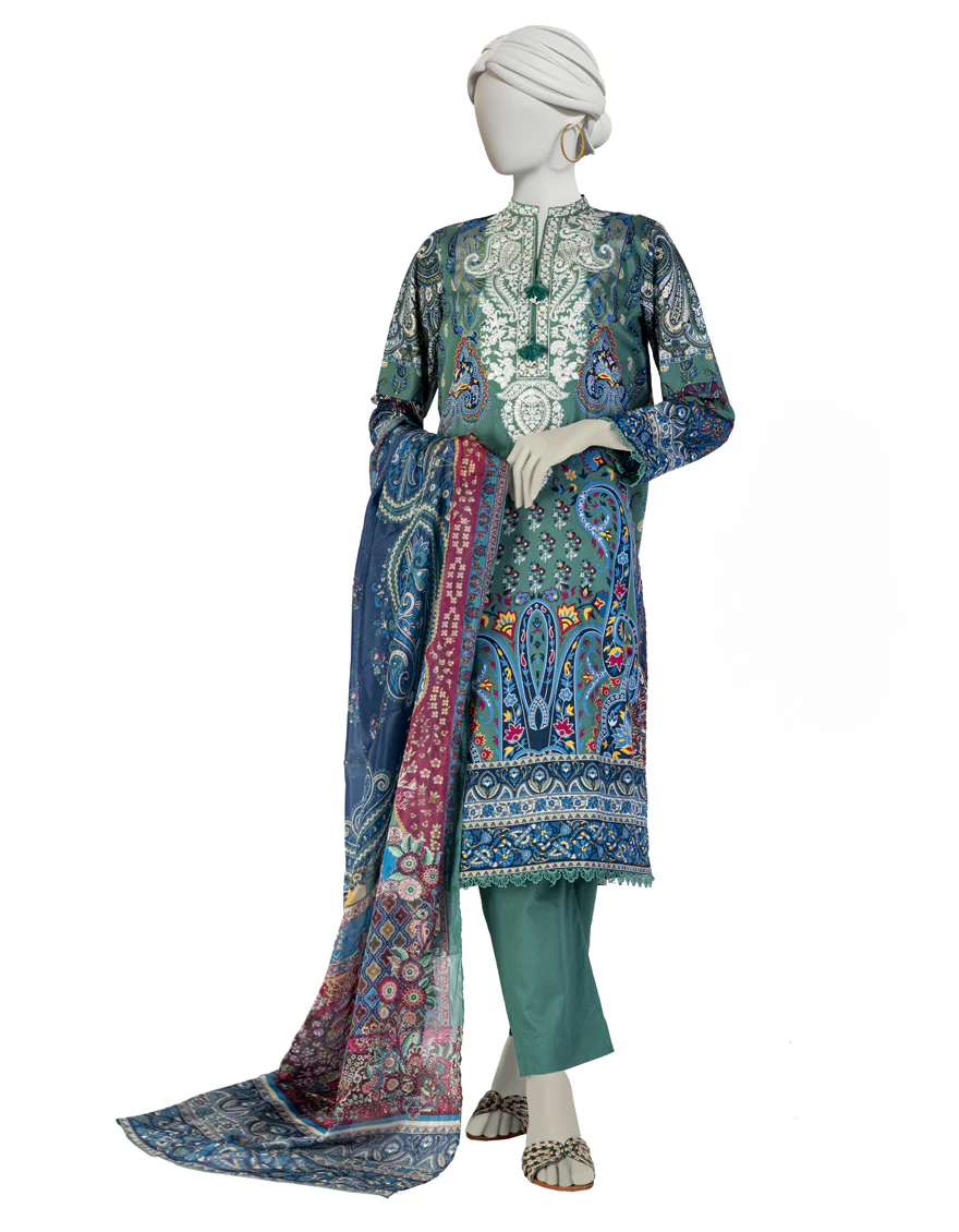 GREEN LAWN 3PC STITCHED | JLAWN-S-25-082/S ETR