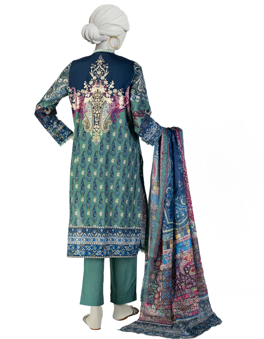 GREEN LAWN 3PC STITCHED | JLAWN-S-25-082/S ETR - Image 2