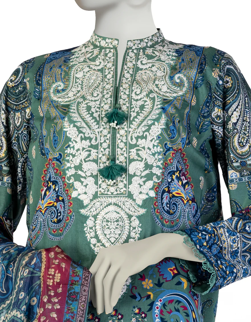 GREEN LAWN 3PC STITCHED | JLAWN-S-25-082/S ETR - Image 3