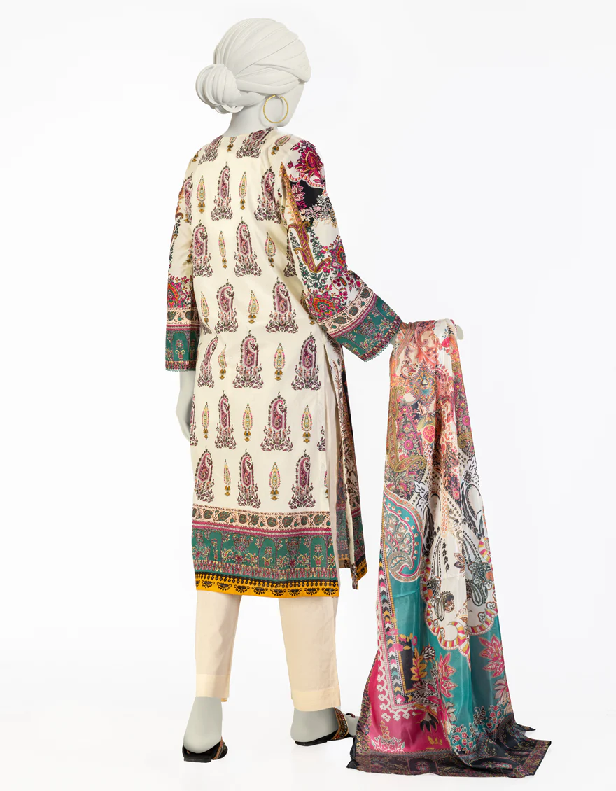 CREAM LAWN 3PC STITCHED | JLAWN-S-25-084/S ETRO-4 - Image 2
