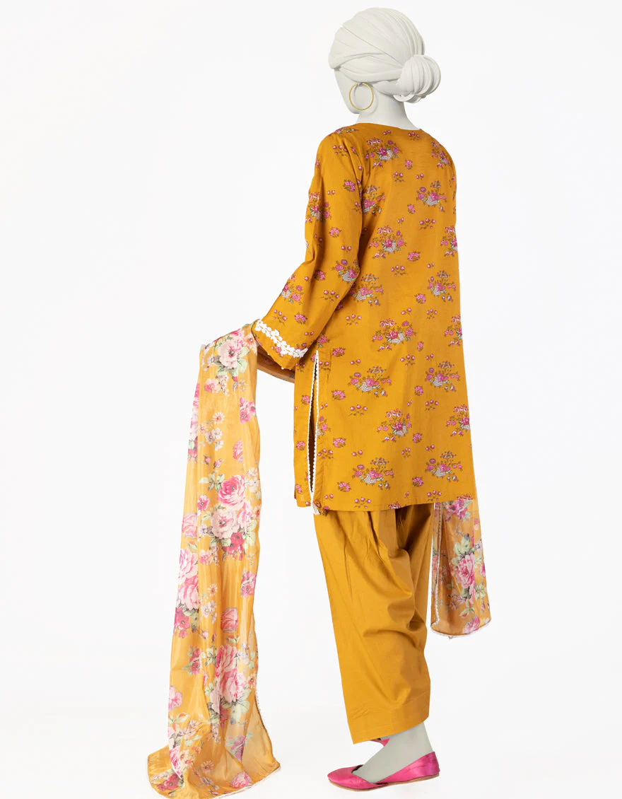 BROWN LAWN 3PC STITCHED | JLAWN-S-25-106/S SHAHJAHAN-02 - Image 2