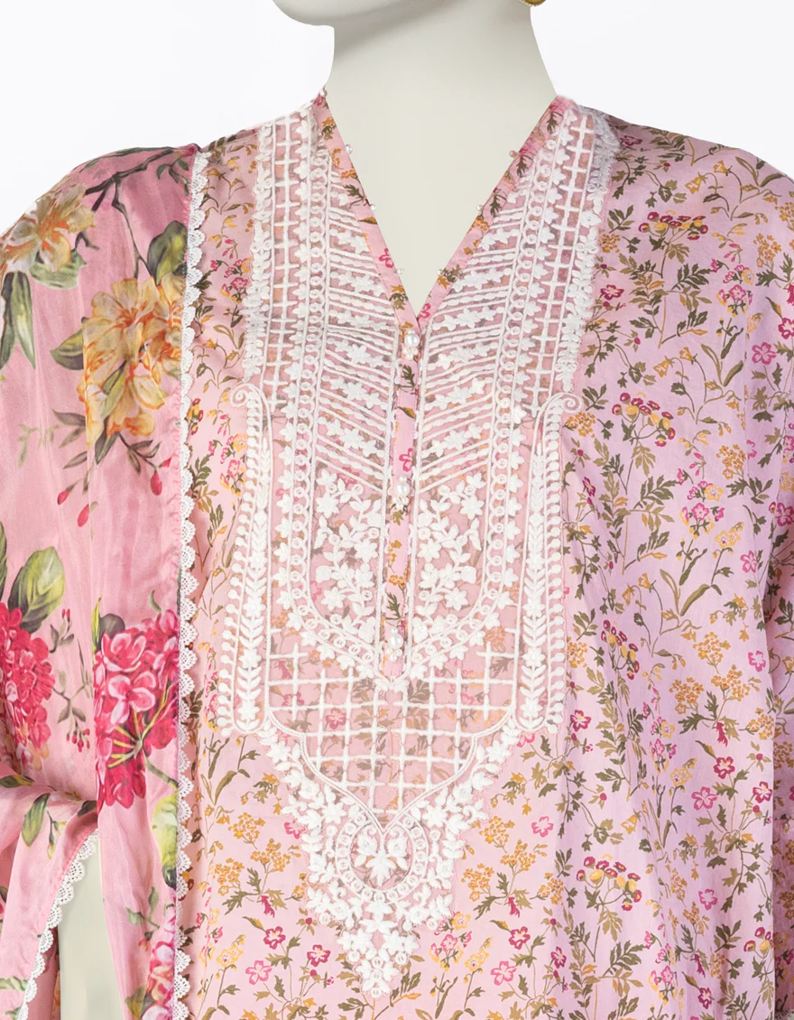PINK LAWN 3PC STITCHED | JLAWN-S-25-107/S SHA - Image 3