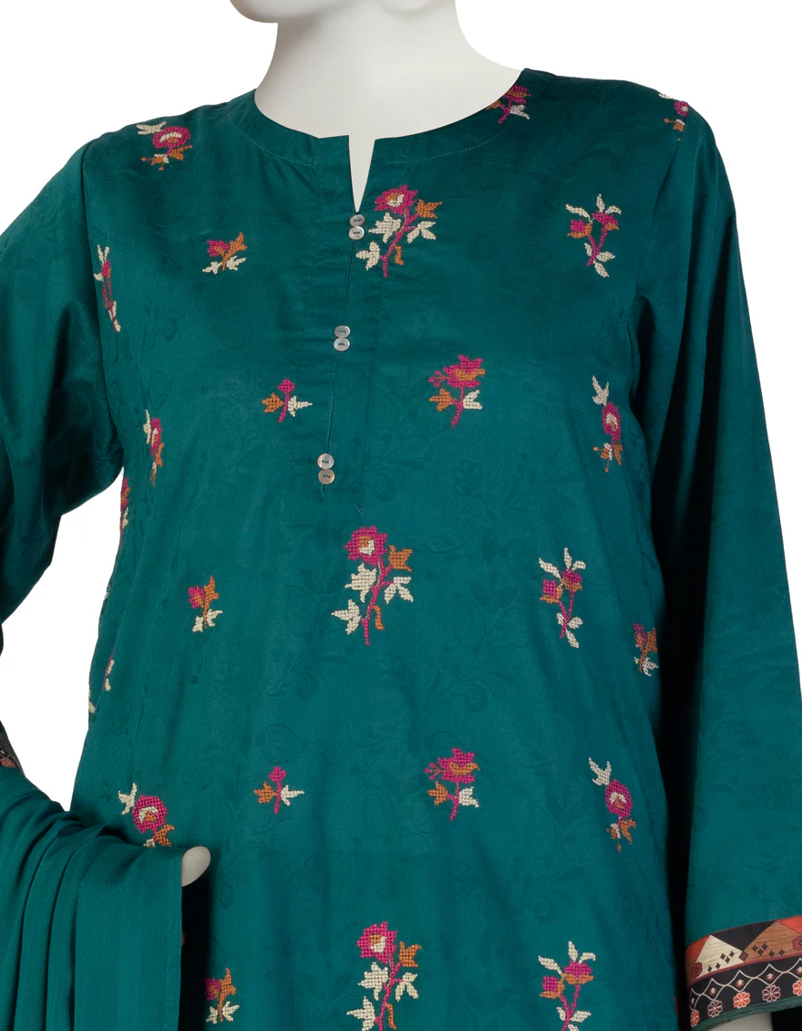 GREEN DOBBY 3PC STITCHED | JLAWN-S-25-114/S CRO - Image 2