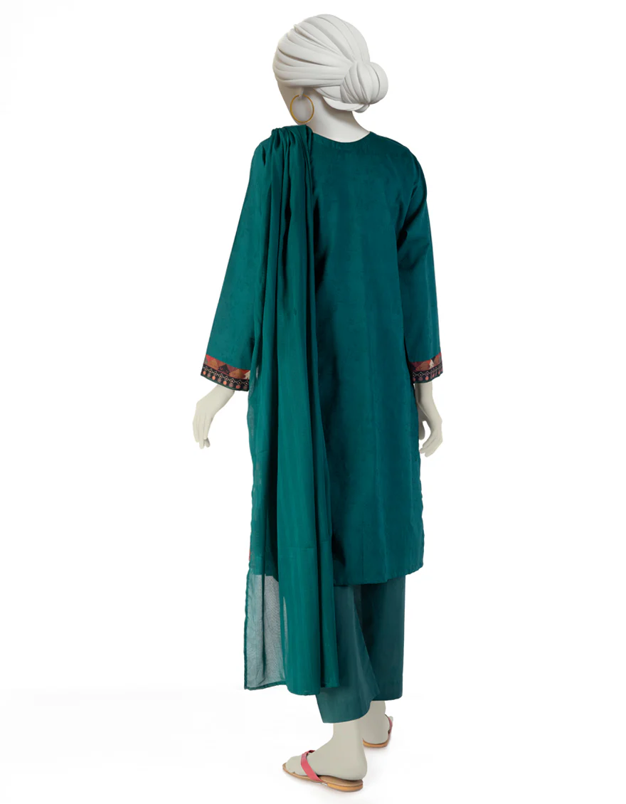 GREEN DOBBY 3PC STITCHED | JLAWN-S-25-114/S CRO - Image 3