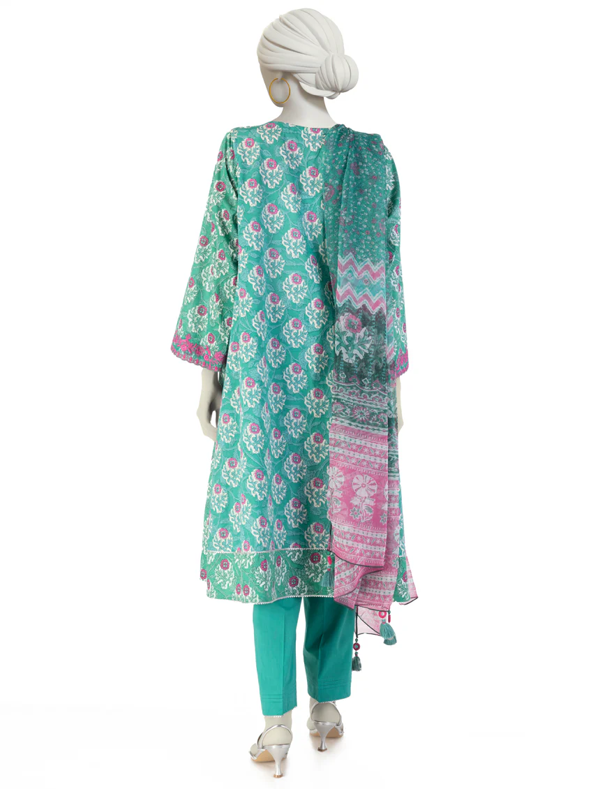 GREEN LAWN 3PC STITCHED | JLAWN-S-25-122/S MIR - Image 2