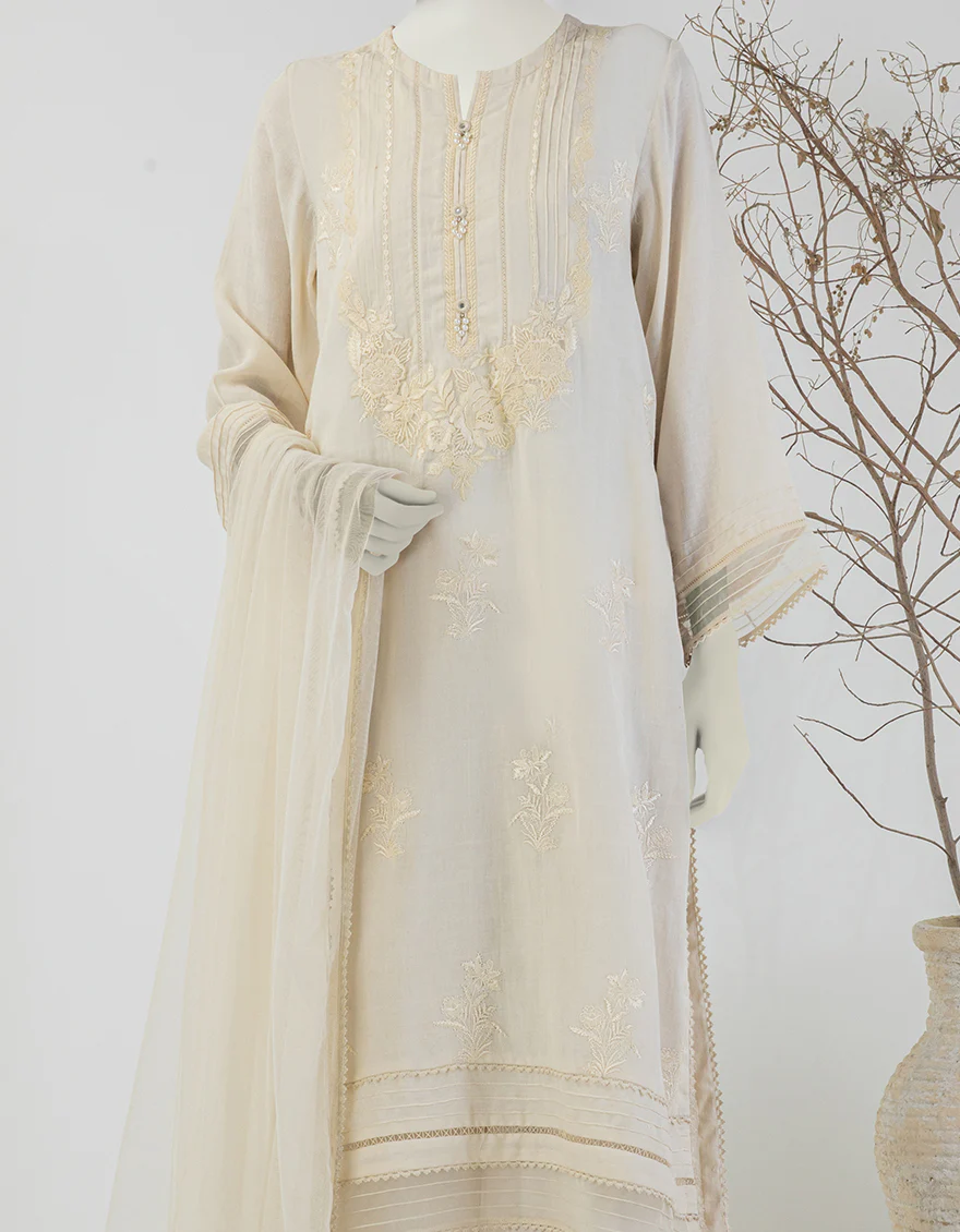 BEIGE DOBBY 3PC STITCHED | JLAWN-S-25-127/S PEA - Image 3
