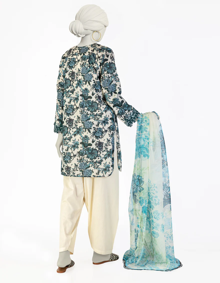 CREAM LAWN 3PC STITCHED | JLAWN-S-25-129/S GAR - Image 2