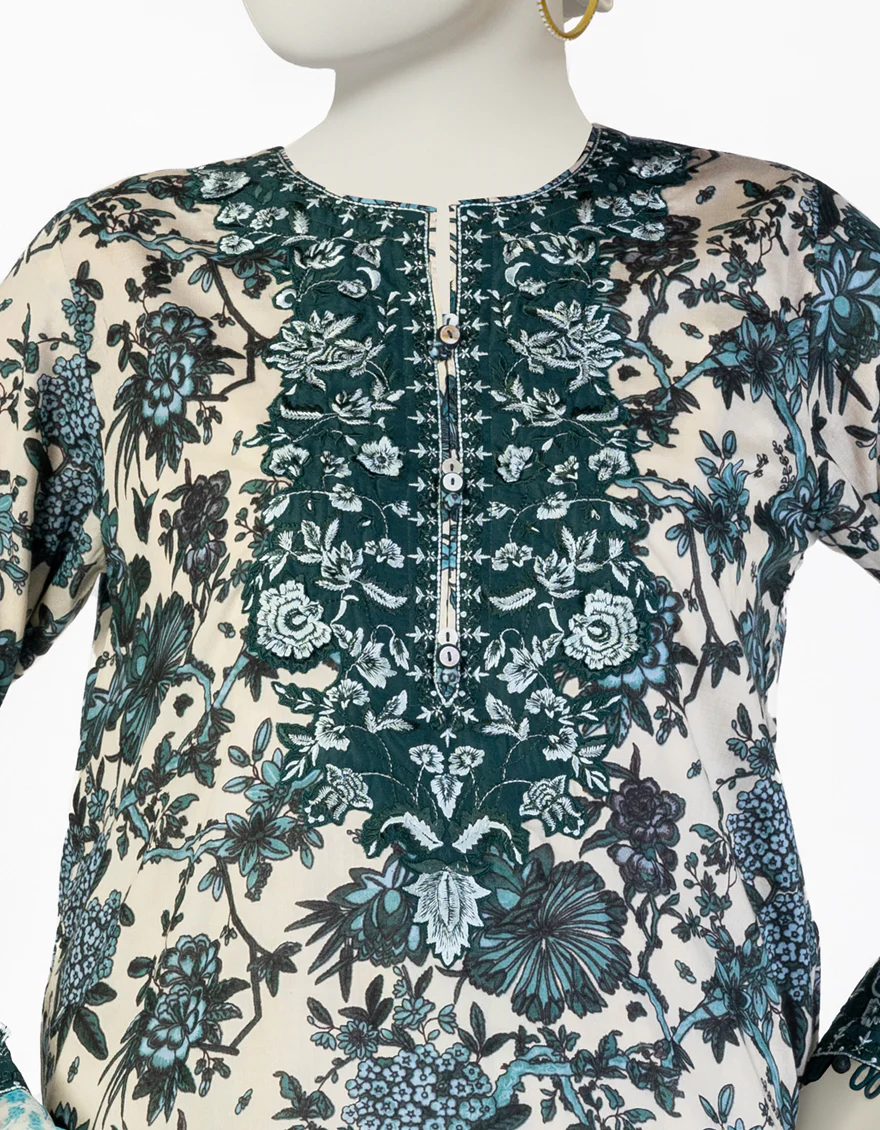 CREAM LAWN 3PC STITCHED | JLAWN-S-25-129/S GAR - Image 3