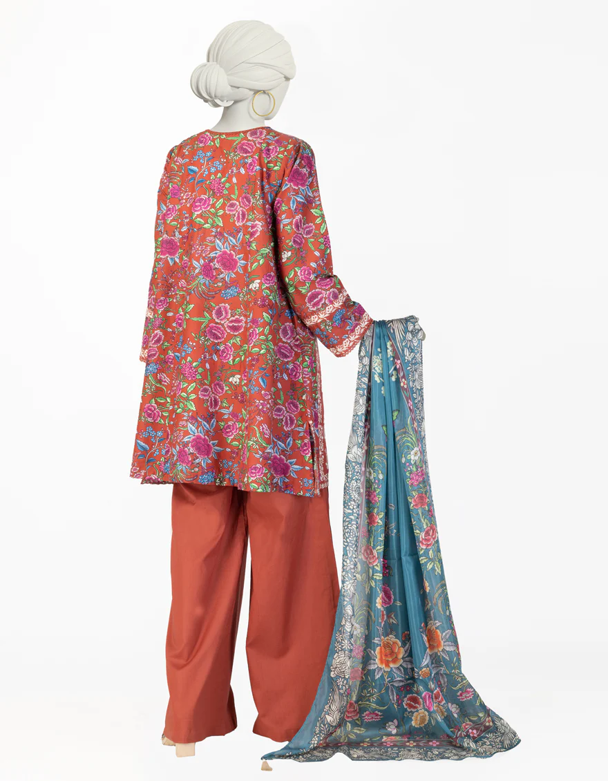 RED LAWN 3PC STITCHED | JLAWN-S-25-136/S GAR - Image 2