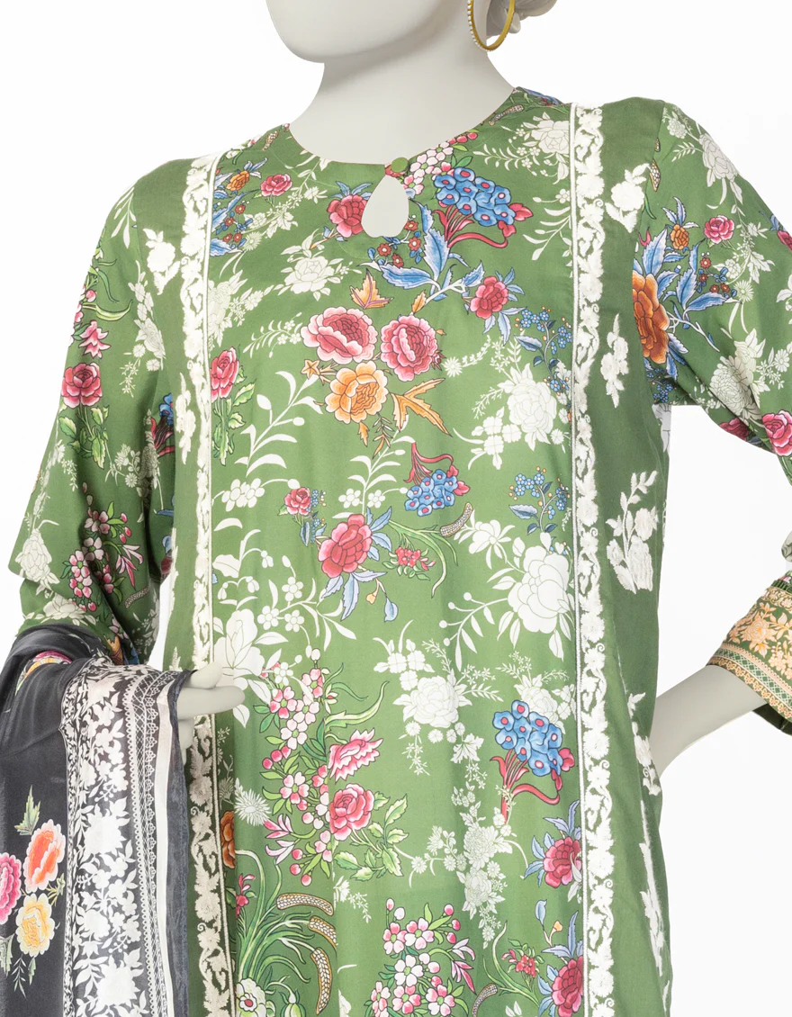 GREEN LAWN 3PC STITCHED | JLAWN-S-25-139/S GAR - Image 3