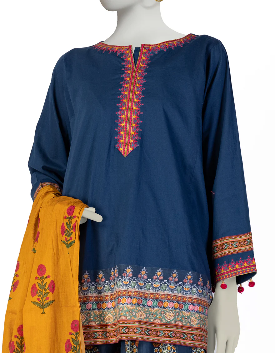 BLUE LAWN 3PC STITCHED | JLAWN-S-25-146/S FUS - Image 3