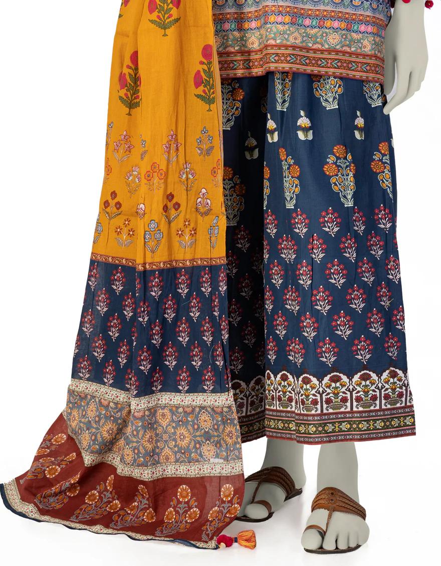 BLUE LAWN 3PC STITCHED | JLAWN-S-25-146/S FUS - Image 4