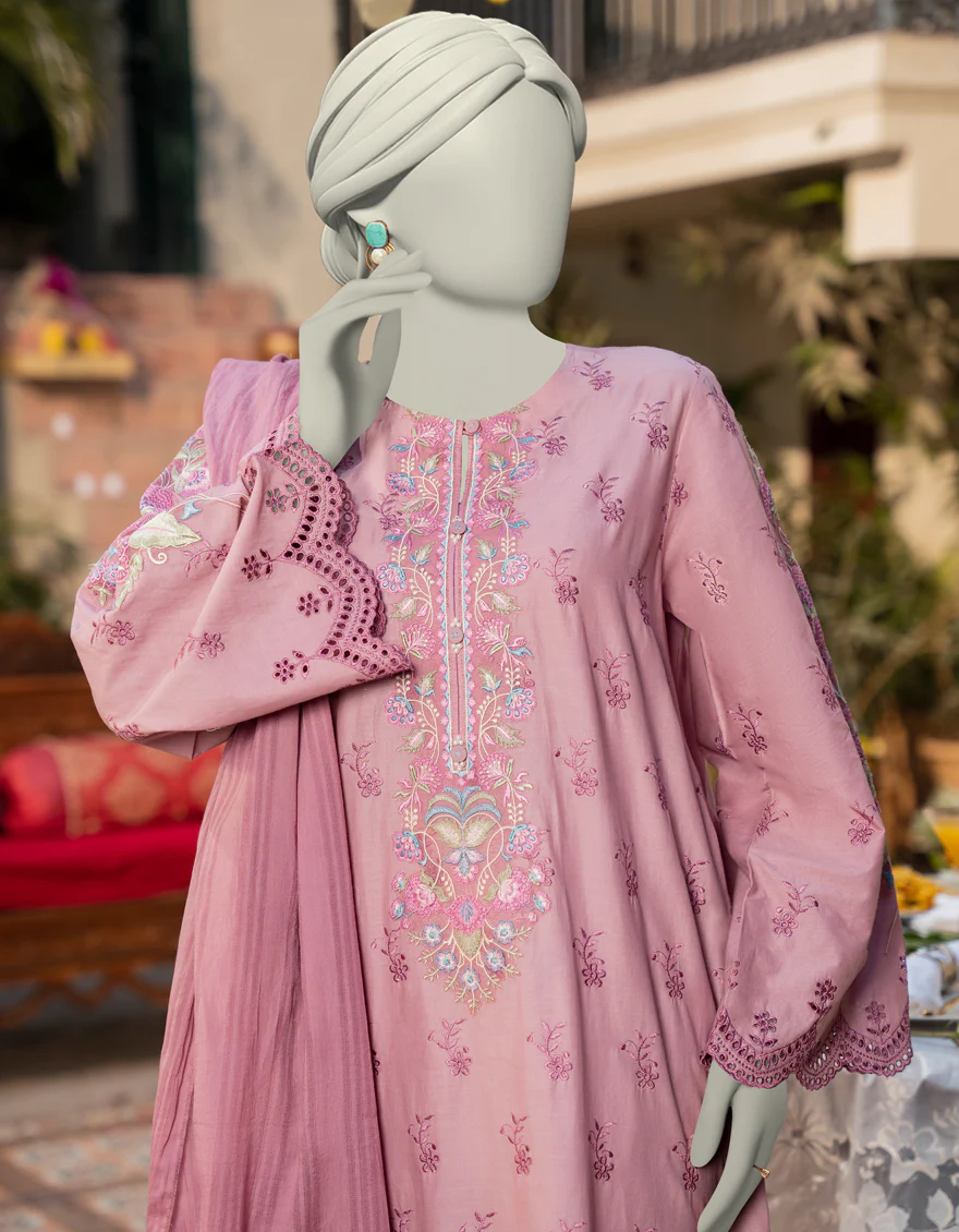 PINK LAWN 3PC STITCHED | JLAWN-S-25-158/S SCH - Image 3