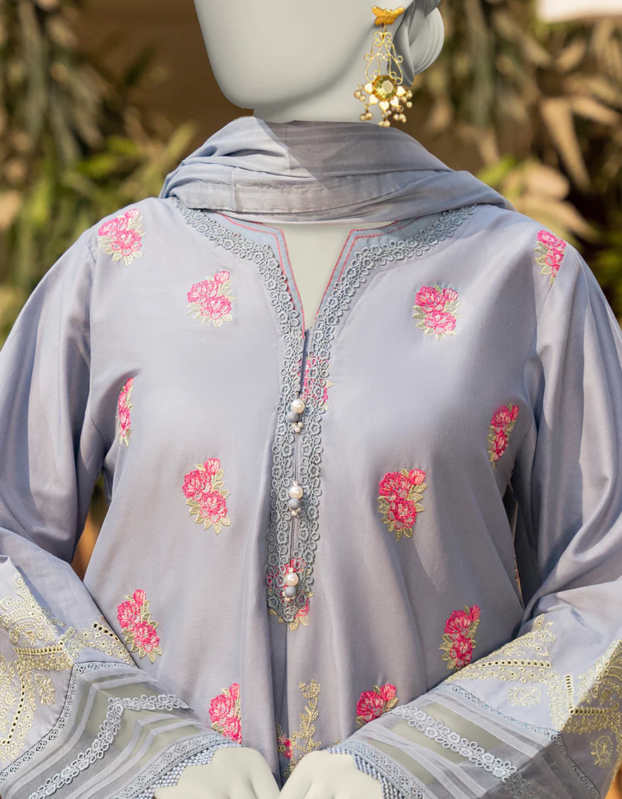 BLUE LAWN 3PC STITCHED | JLAWN-S-25-160/S SCH - Image 2
