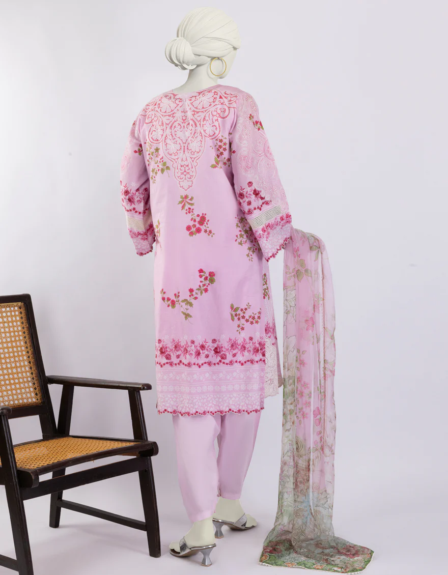 PINK LAWN 3PC STITCHED | JLAWN-S-25-173/S MAJ - Image 2