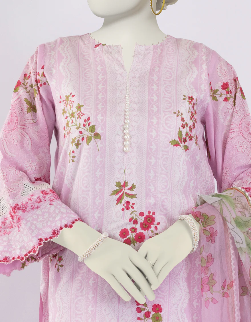PINK LAWN 3PC STITCHED | JLAWN-S-25-173/S MAJ - Image 3