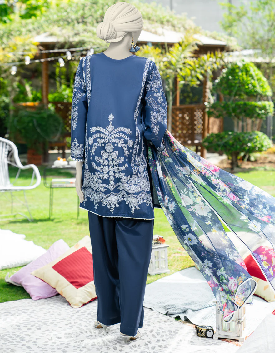 BLUE LAWN 3PC STITCHED | JLAWN-S-25-176/S MON - Image 2