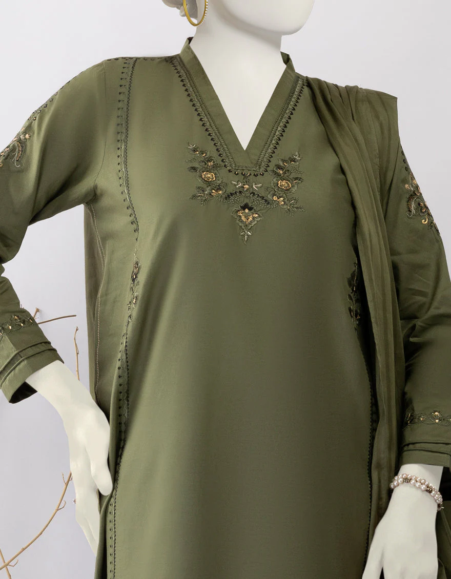 GREEN LAWN 3PC STITCHED | JLAWN-S-25-187/S TRI - Image 3