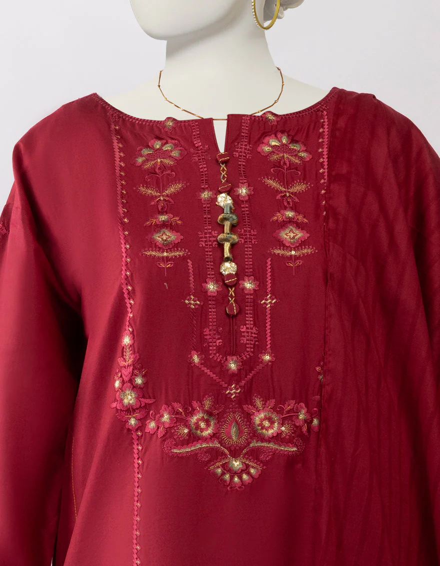 RED LAWN 3PC STITCHED | JLAWN-S-25-188/S TRI - Image 3