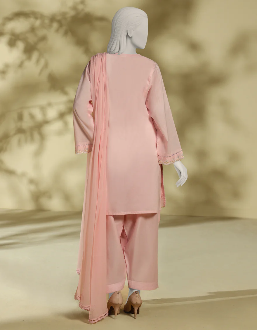PINK LAWN 3PC STITCHED | JLAWN-S-25-225/S THREADS OF GRACE-04 - Image 2