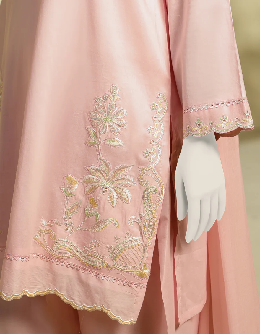 PINK LAWN 3PC STITCHED | JLAWN-S-25-225/S THREADS OF GRACE-04 - Image 4