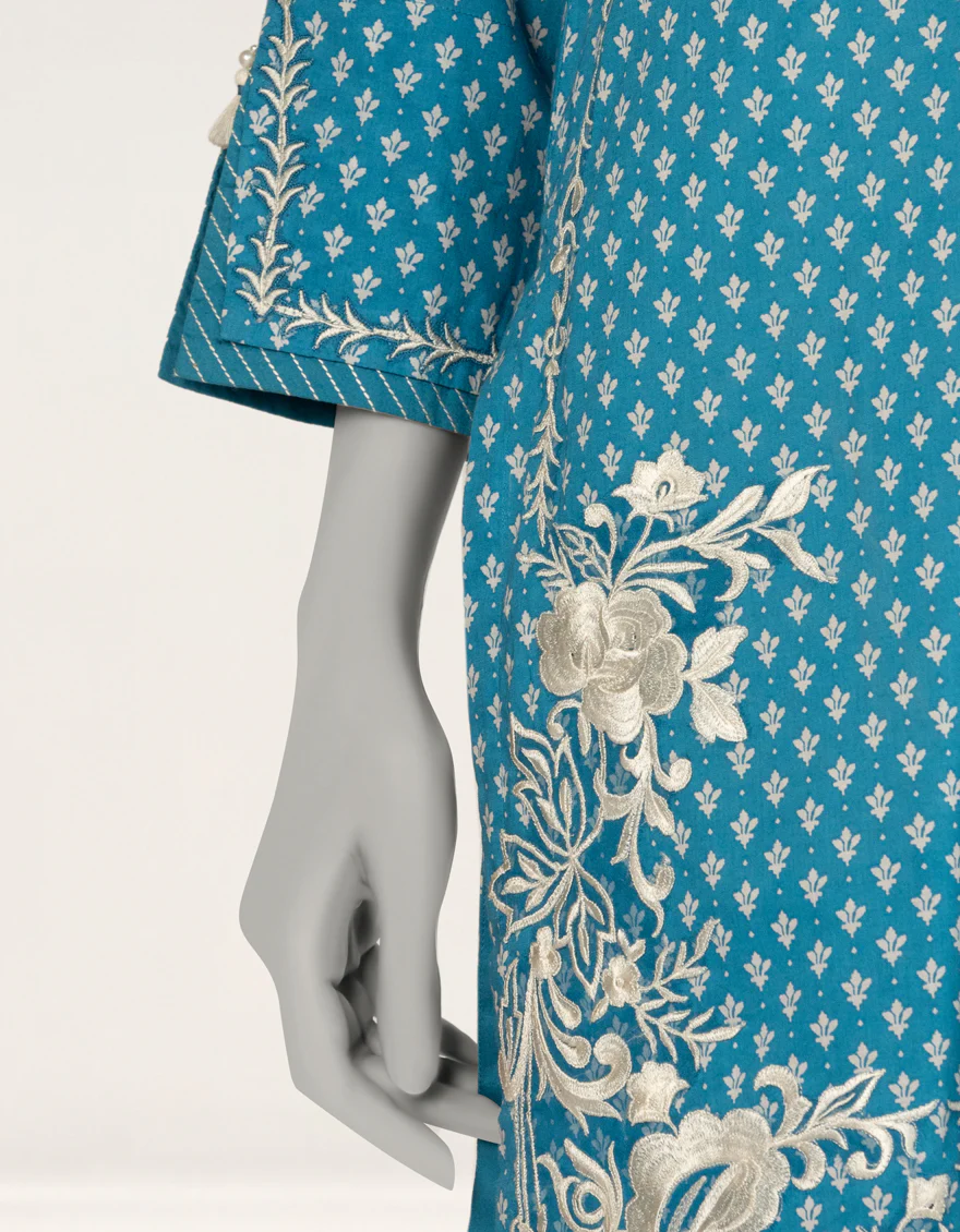 BLUE LIMINAL 3PC STITCHED | JLAWN-S-25-245/S FOLK IMPRESSION-4 - Image 5