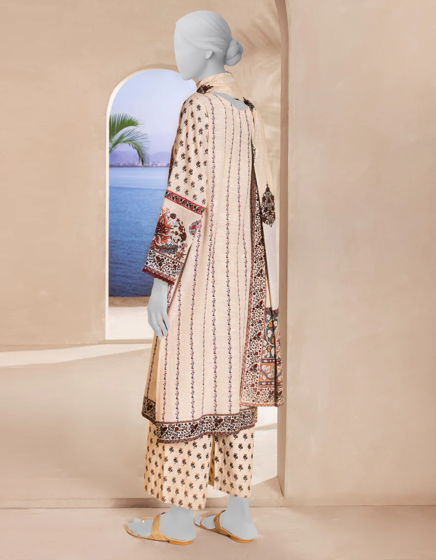 GREEN KHADDAR 3PC STITCHED | JLAWN-S-25-247/S MONOCHROME MAGIC-02 - Image 2