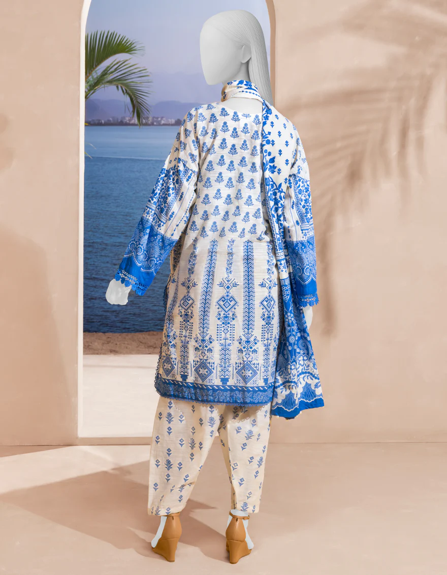 OFF WHITE KHADDAR 3PC STITCHED | JLAWN-S-25-248/S MONOCHROME MAGIC-03 - Image 2