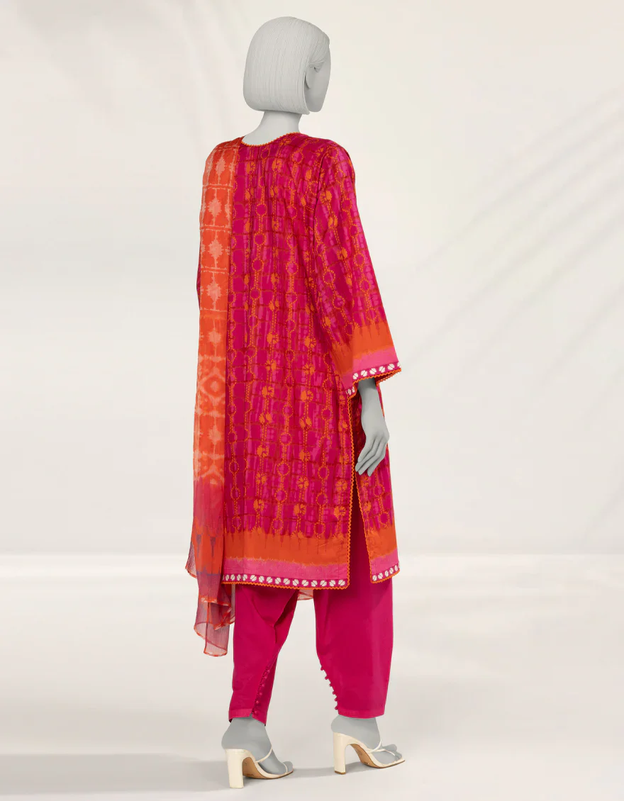 PINK LIMINAL 3PC STITCHED | JLAWN-S-25-250/S TIE & DYE 01 - Image 2