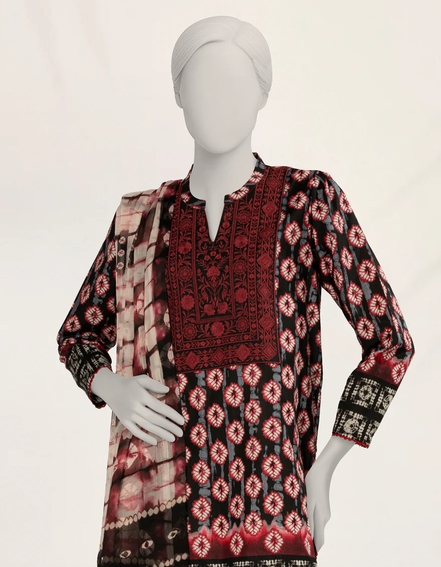 BLACK LIMINAL 3PC STITCHED | JLAWN-S-25-251/S TIE & DYE-2 - Image 4