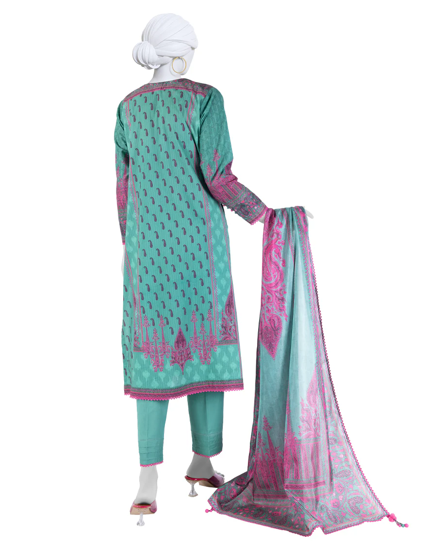 MULTICOLOR LAWN 3PC UNSTITCHED | JLAWN-S-25-3257 ETHNIC CRAFT-5 - Image 2