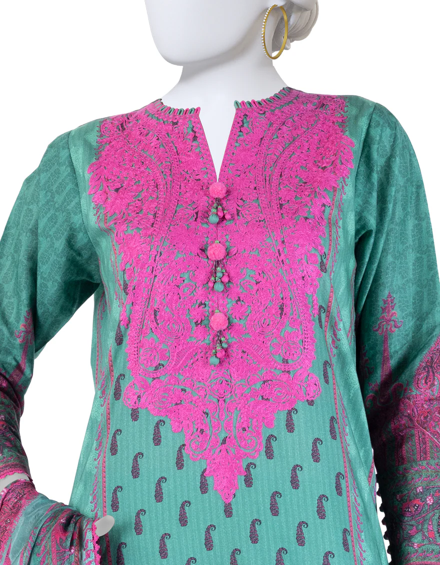 MULTICOLOR LAWN 3PC UNSTITCHED | JLAWN-S-25-3257 ETHNIC CRAFT-5 - Image 3