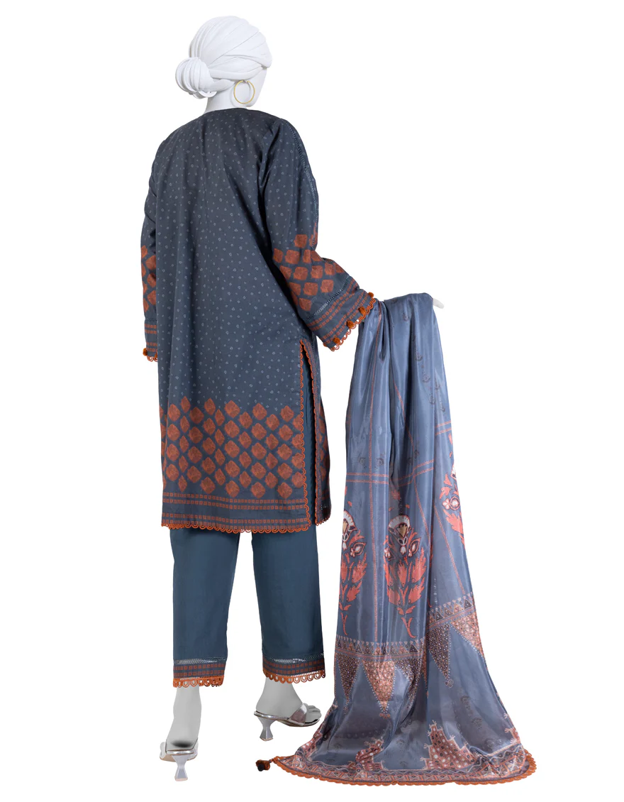 MULTICOLOR LAWN 3PC UNSTITCHED | JLAWN-S-25-3258 ETHNIC CRAFT-6 - Image 2