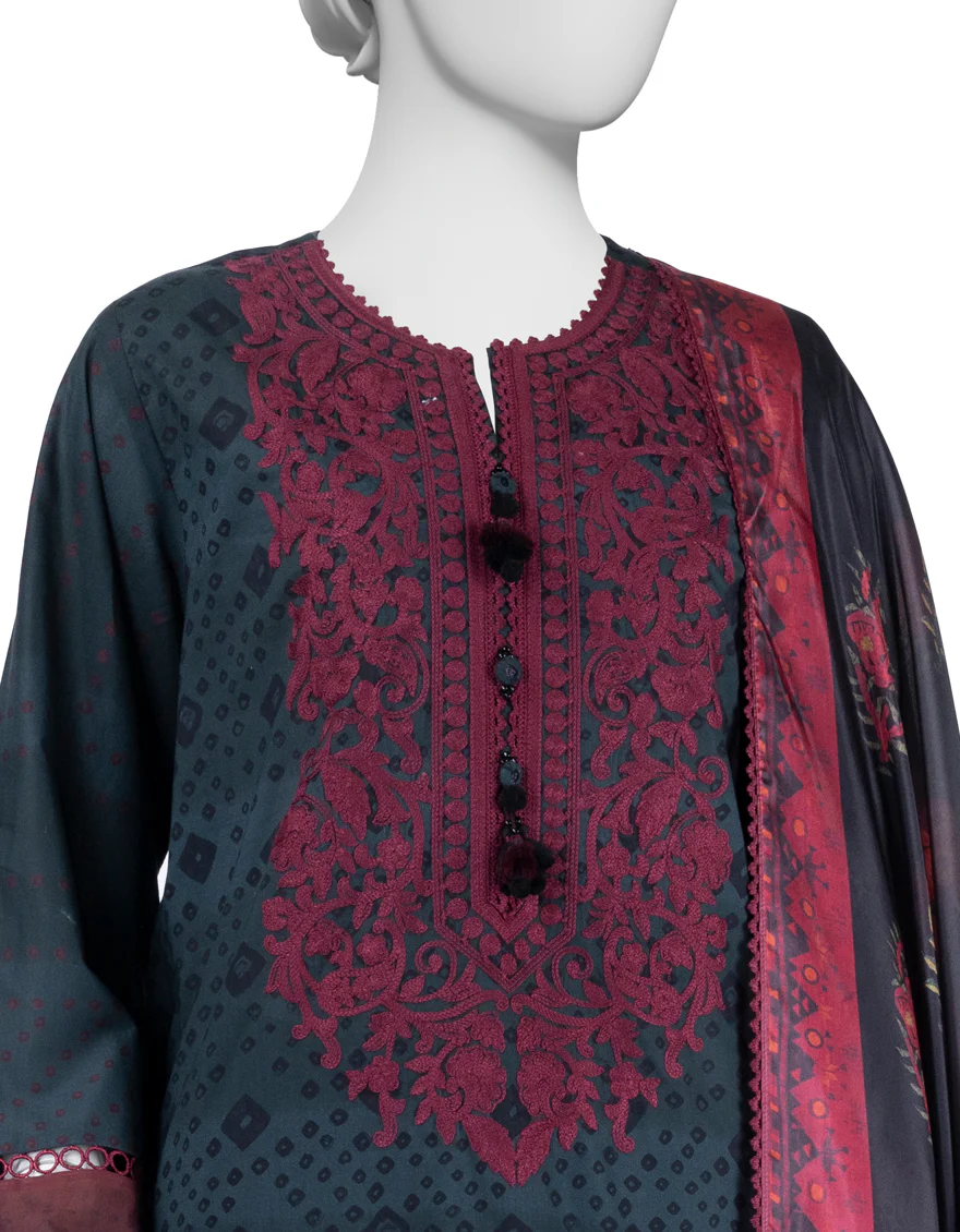 MULTICOLOR LAWN 3PC UNSTITCHED | JLAWN-S-25-3259 ETHNIC CRAFT-7 - Image 3