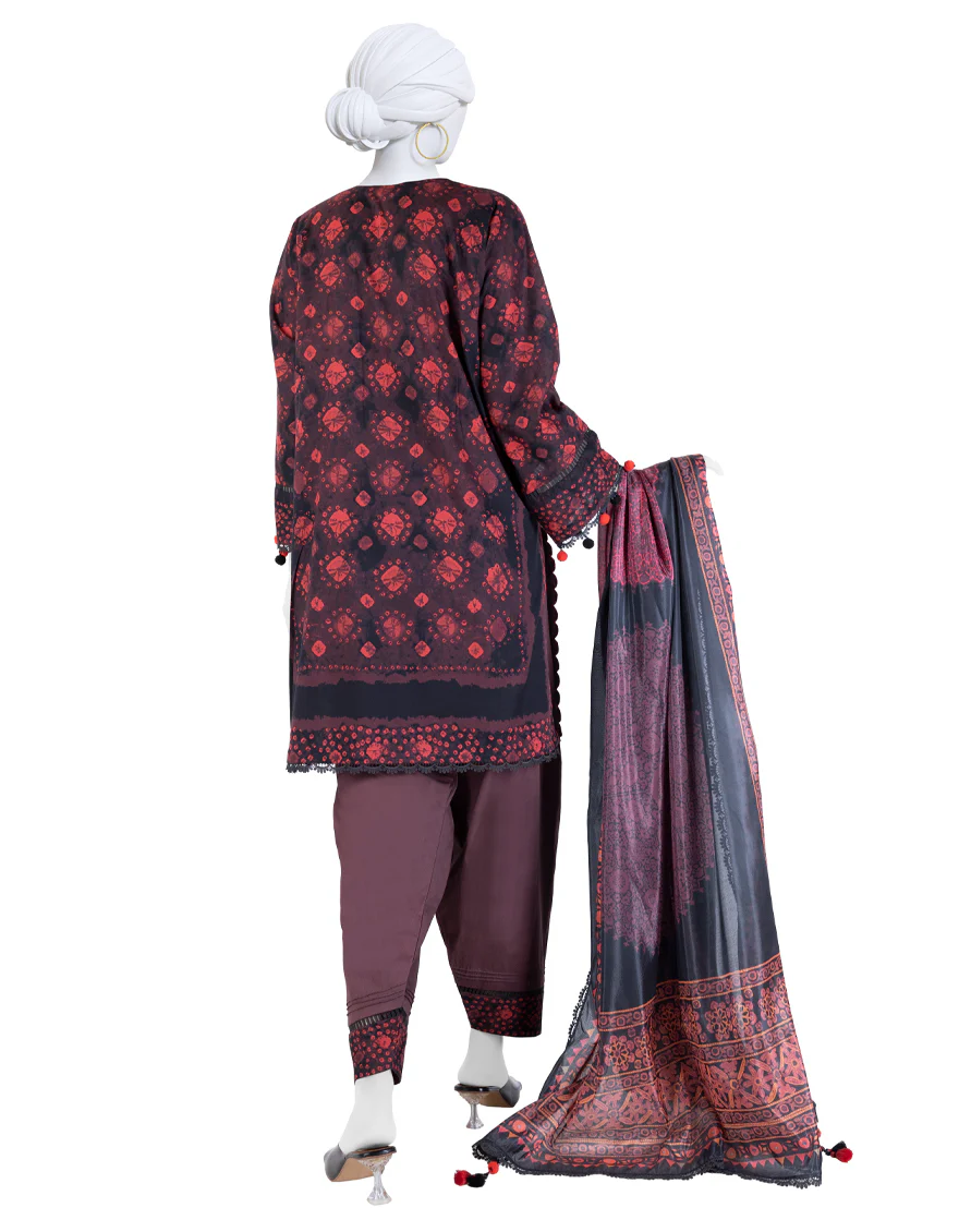 MULTICOLOR LAWN 3PC UNSTITCHED | JLAWN-S-25-3260 ETHNIC CRAFT-8 - Image 2