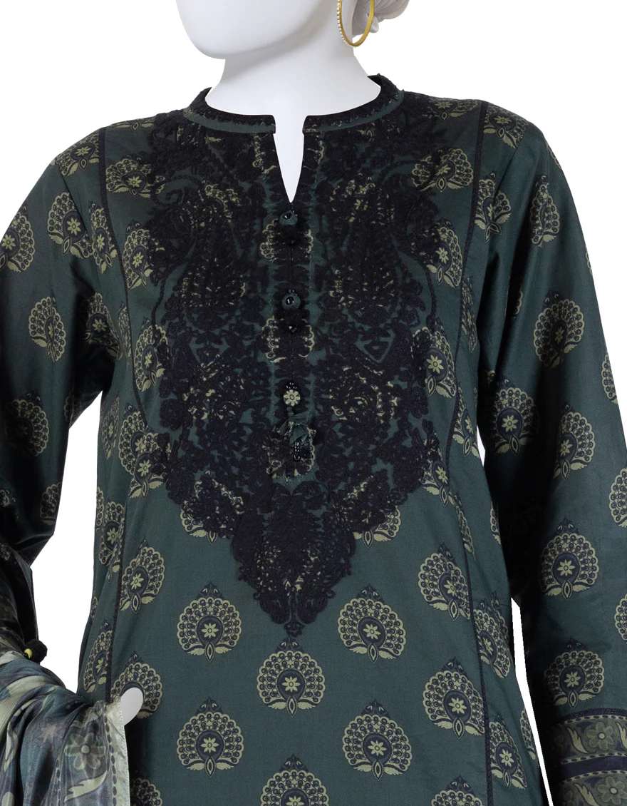 MULTICOLOR LAWN 3PC UNSTITCHED | JLAWN-S-25-3264 ETHN - Image 3