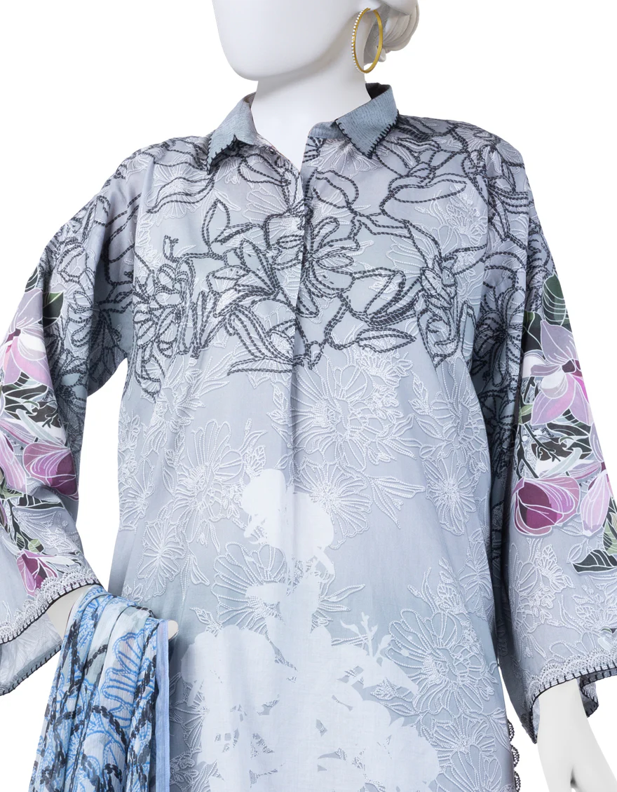 MULTICOLOR LAWN 3PC UNSTITCHED | JLAWN-S-25-3271 KANTHA KAHANI-7 - Image 2