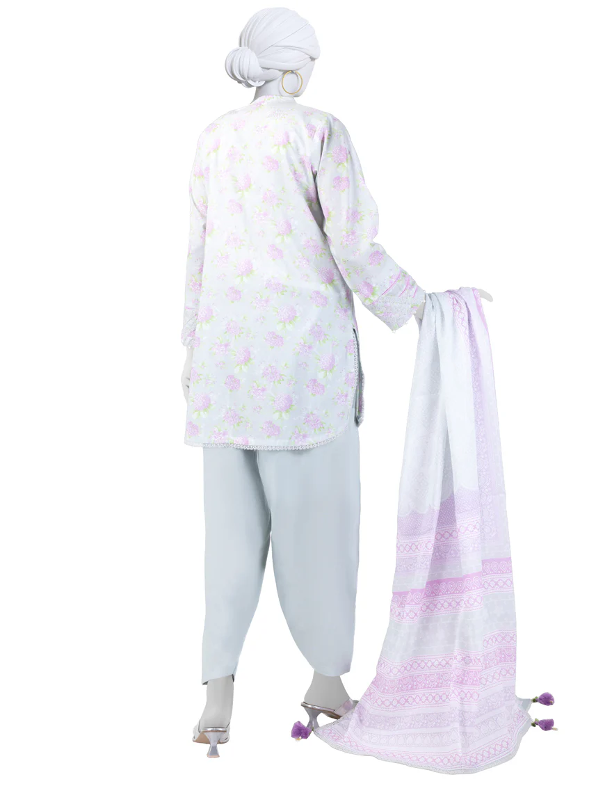 MULTICOLOR LAWN 3PC UNSTITCHED | JLAWN-S-25-3273 FLORAL CHUNDRI-1 - Image 2