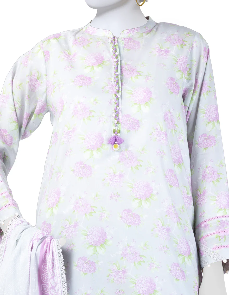 MULTICOLOR LAWN 3PC UNSTITCHED | JLAWN-S-25-3273 FLORAL CHUNDRI-1 - Image 3
