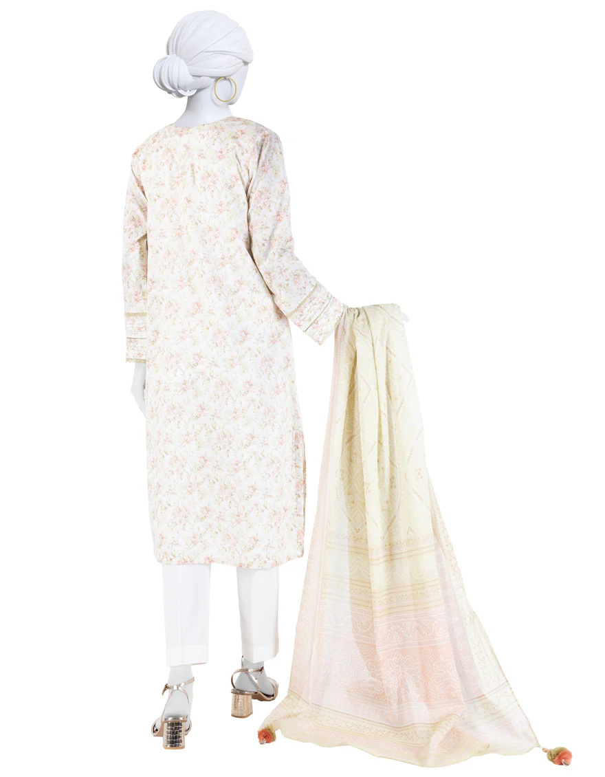 MULTICOLOR LAWN 3PC UNSTITCHED | JLAWN-S-25-3275 FLORAL CHUNDRI-3 - Image 2