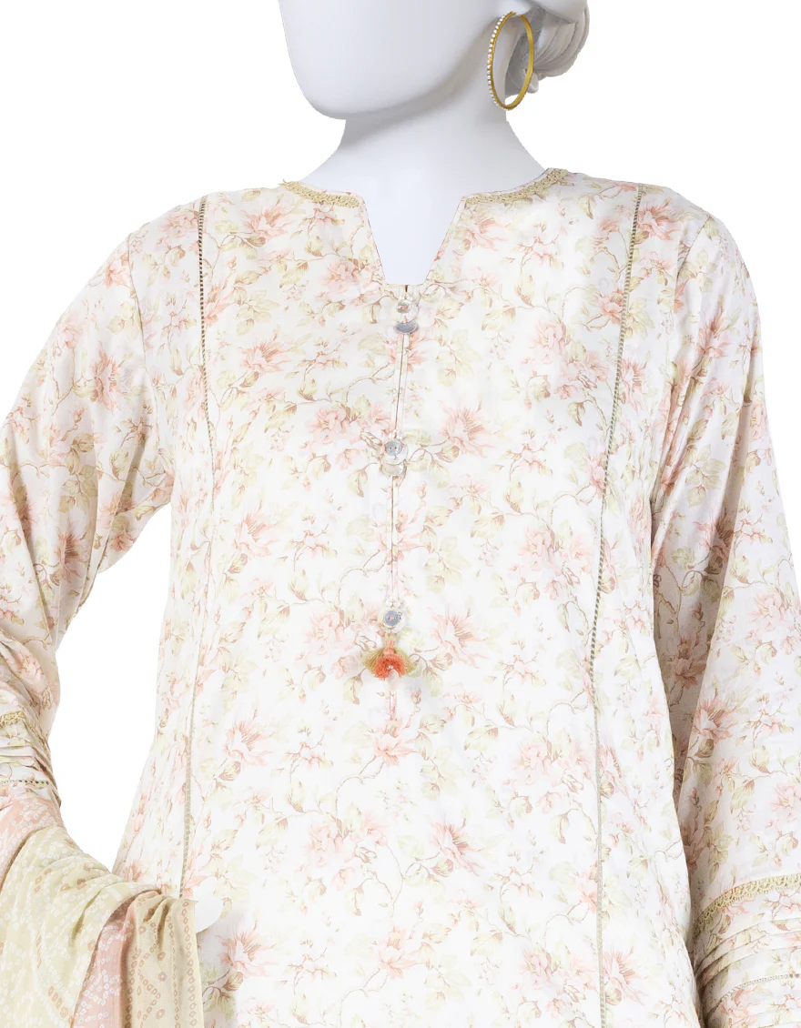 MULTICOLOR LAWN 3PC UNSTITCHED | JLAWN-S-25-3275 FLORAL CHUNDRI-3 - Image 3