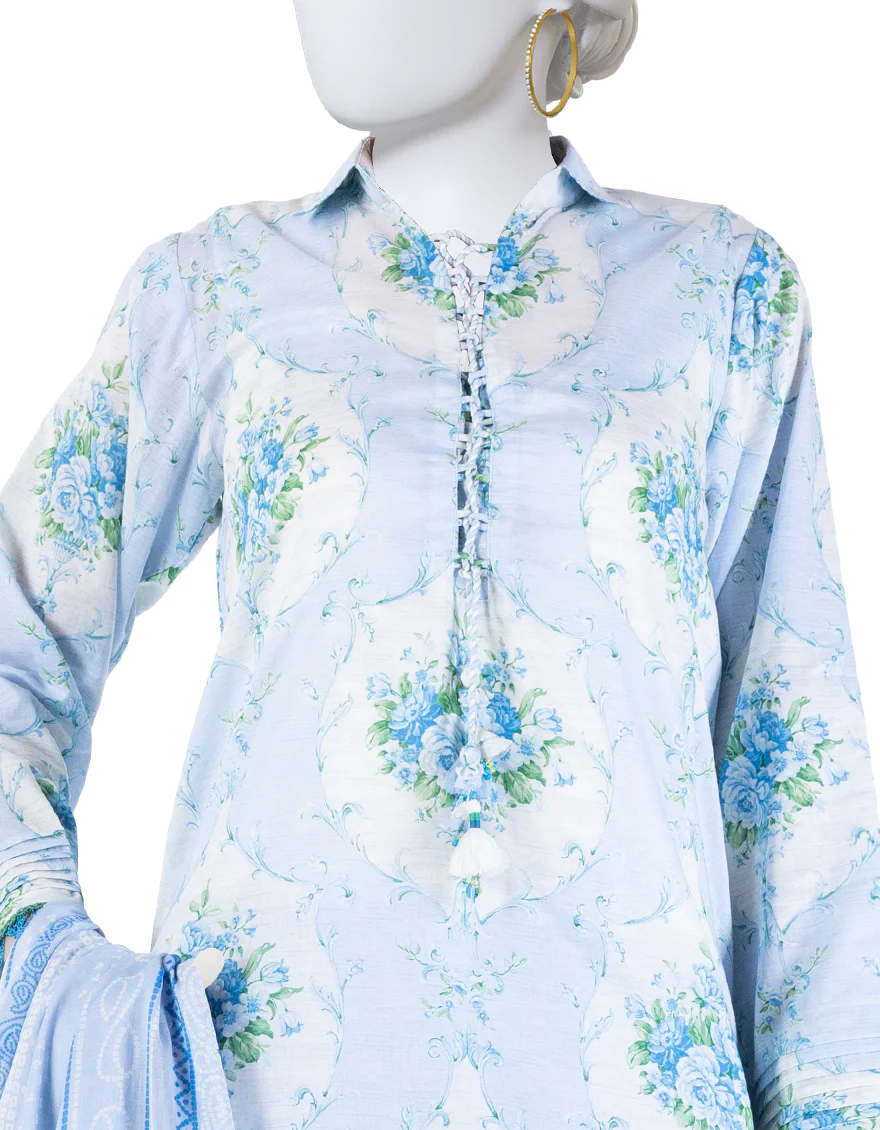 MULTICOLOR LAWN 3PC UNSTITCHED | JLAWN-S-25-3276 FLORAL CHUNDRI-4 - Image 3